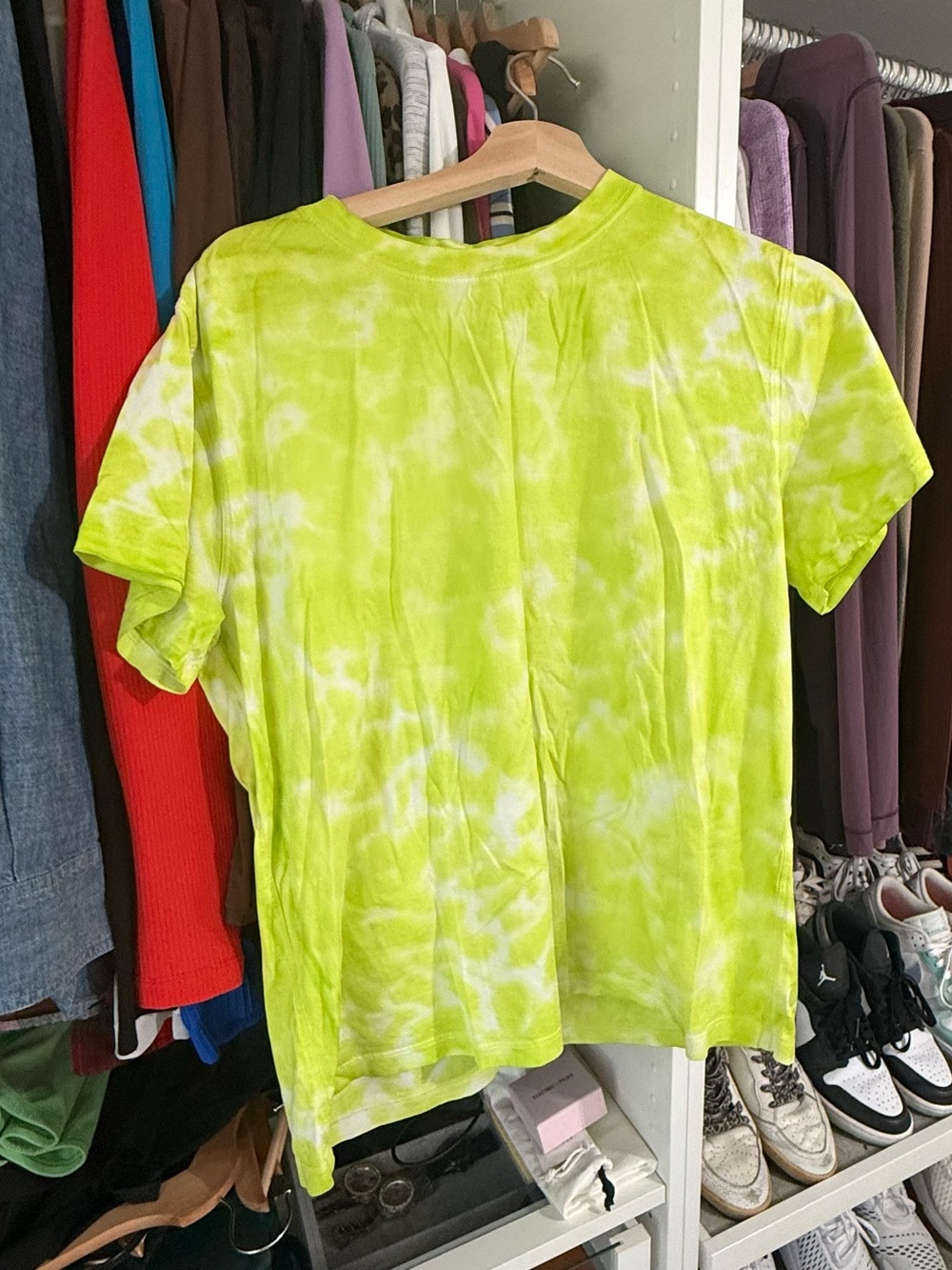 lululemon athletica Neon Yellow All Yours cotton Tee